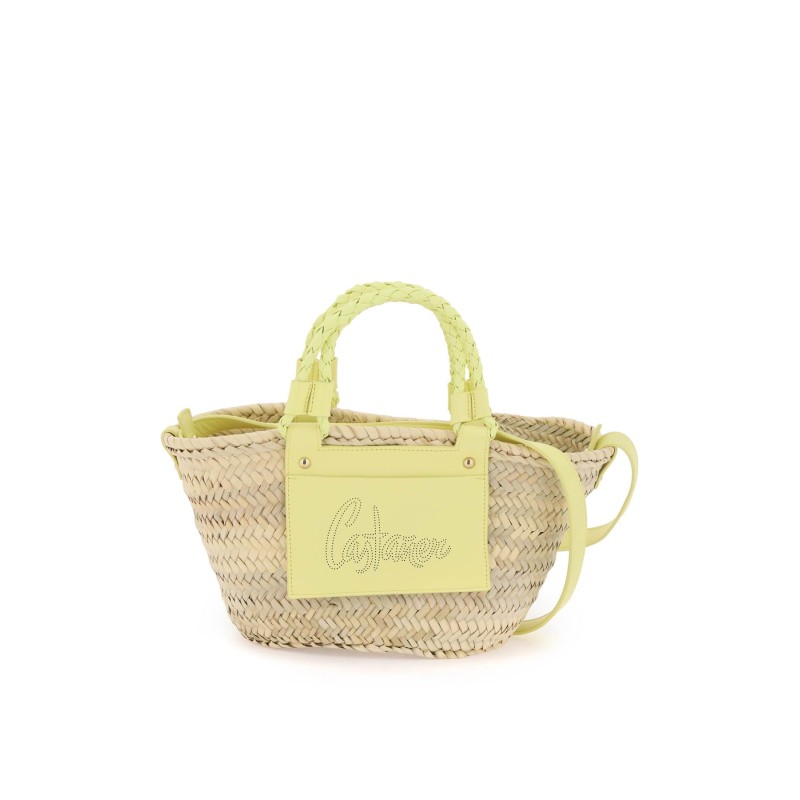 raffia basket bag for