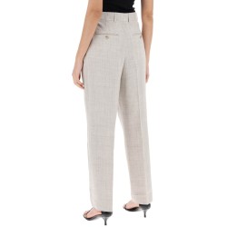 tailored trousers with double pleat