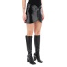 ellipse vinyl mini skirt