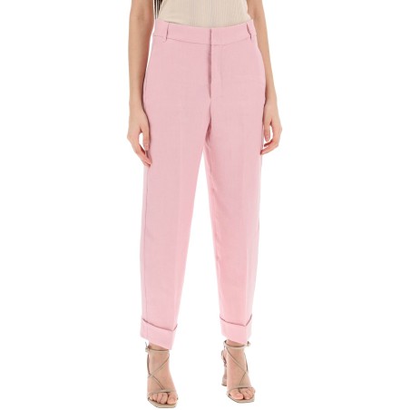 'linen cigarette pants in 'salix