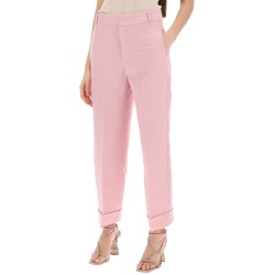 'linen cigarette pants in 'salix