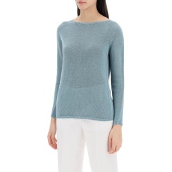 lightweight linen knit pullover by giol