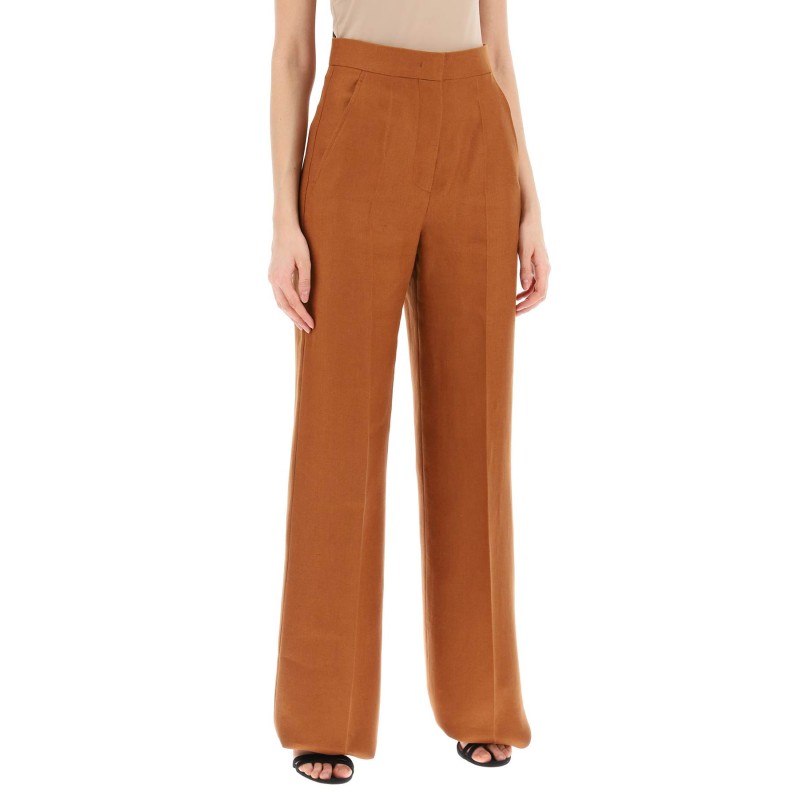 'hangar' wide leg linen pants