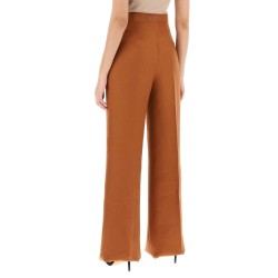 'hangar' wide leg linen pants