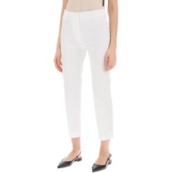 'cecil' stretch cotton cigarette pants