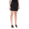 voyou denim wrap mini skirt with