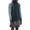 hybrid sweatshirt with zip and hood