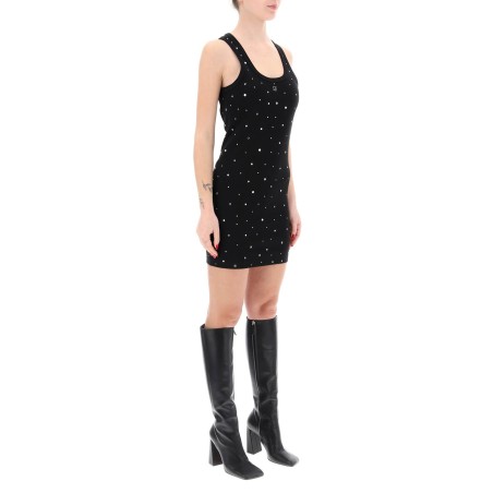 "mini dress with rhinestone