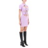 mini cut-out dress with applied anthur