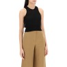 "short cropped top in lightweight kn