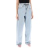 evergreen double-waist jeans