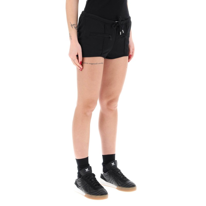 "jersey interlock mini shorts