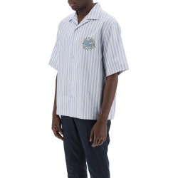 pegasus striped bowling shirt