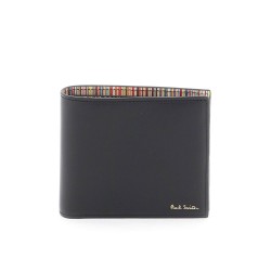 signature stripe bifold wallet