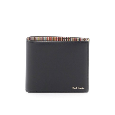 signature stripe bifold wallet