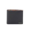 signature stripe bifold wallet