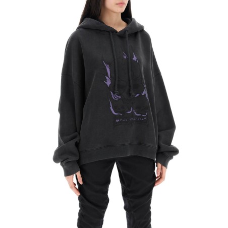 hooded sweatshirt with graphic print