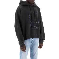 hooded sweatshirt with graphic print