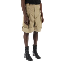 wide-legged chino bermuda shorts with