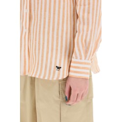 linen striped shirt for men by lari