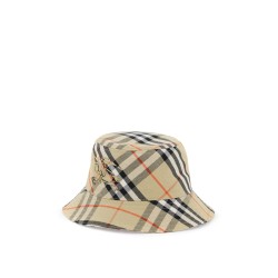 ered cotton blend bucket hat with nine words