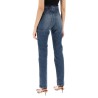 high-waisted slim fit jeans