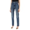 high-waisted slim fit jeans