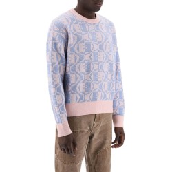 crewneck jacquard face