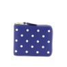 polka dot zip around wallet with