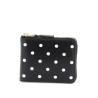 polka dot zip around wallet