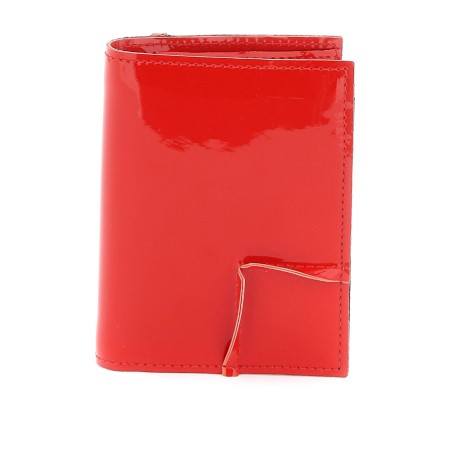 bifold patent leather wallet in