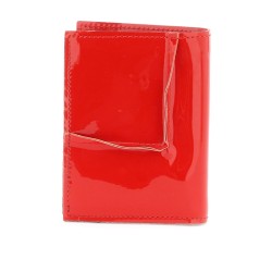 bifold patent leather wallet in