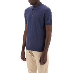 cotton knit polo shirt