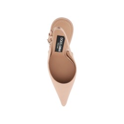 satin slingback decol