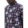 short-sleeved shirt with andy warhol print