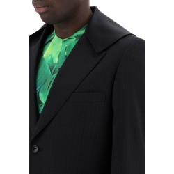 satin collar blazer with eight