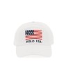 baseball cap in twill with embroidered flag