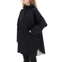 "removable sleeve cape coat