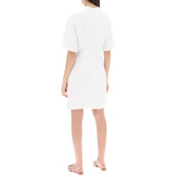 "structured couture mini dress in