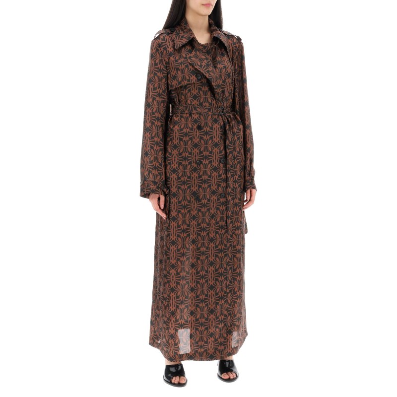 renwicks printed silk dust coat