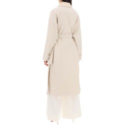 trench coat with removable leather collar