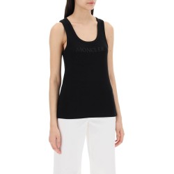 sleeveless ribbed jersey top