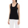 sleeveless ribbed jersey top