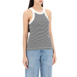 striped racer tank top