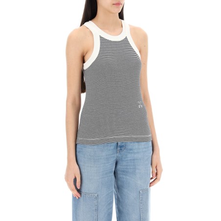 striped racer tank top