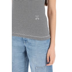 striped racer tank top