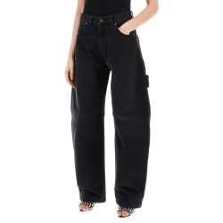 audrey cargo jeans with curved leg