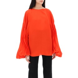 "quico blouse with puffed sleeves