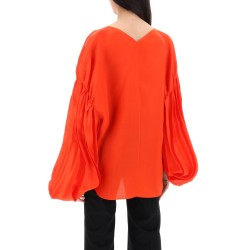 "quico blouse with puffed sleeves