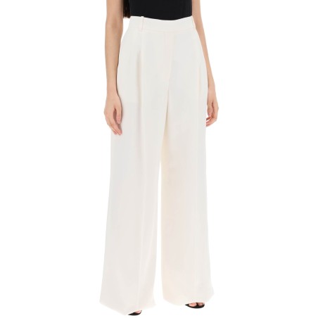 double pleated palazzo pants with